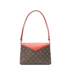 Louis Vuitton Saint Michel Brown Red Monogram Canvas Shoulder — view 5