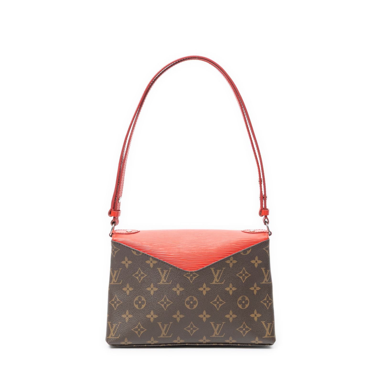 Louis Vuitton Saint Michel Brown Red Monogram Canvas Shoulder — view 5