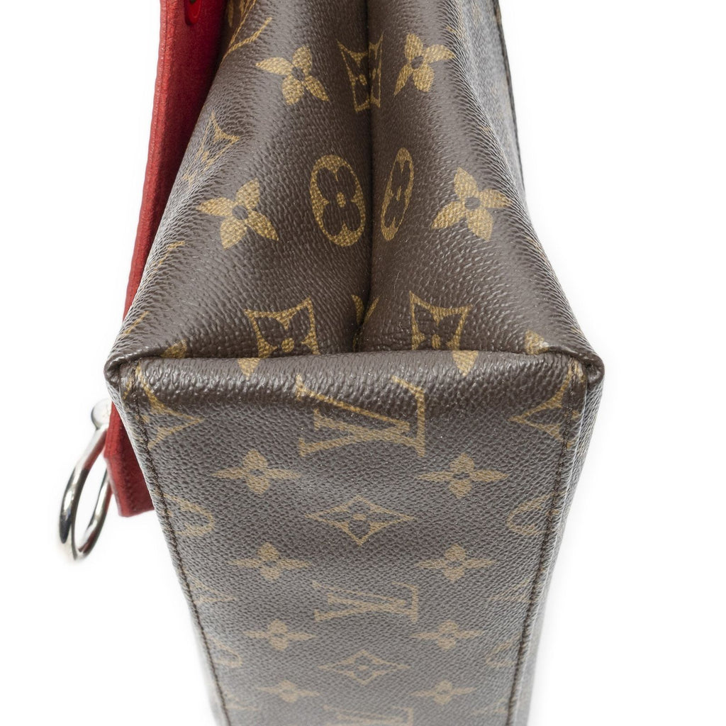 Louis Vuitton Saint Michel Brown Red Monogram Canvas Shoulder — view 7