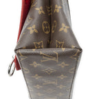 Louis Vuitton Saint Michel Brown Red Monogram Canvas Shoulder — view 7
