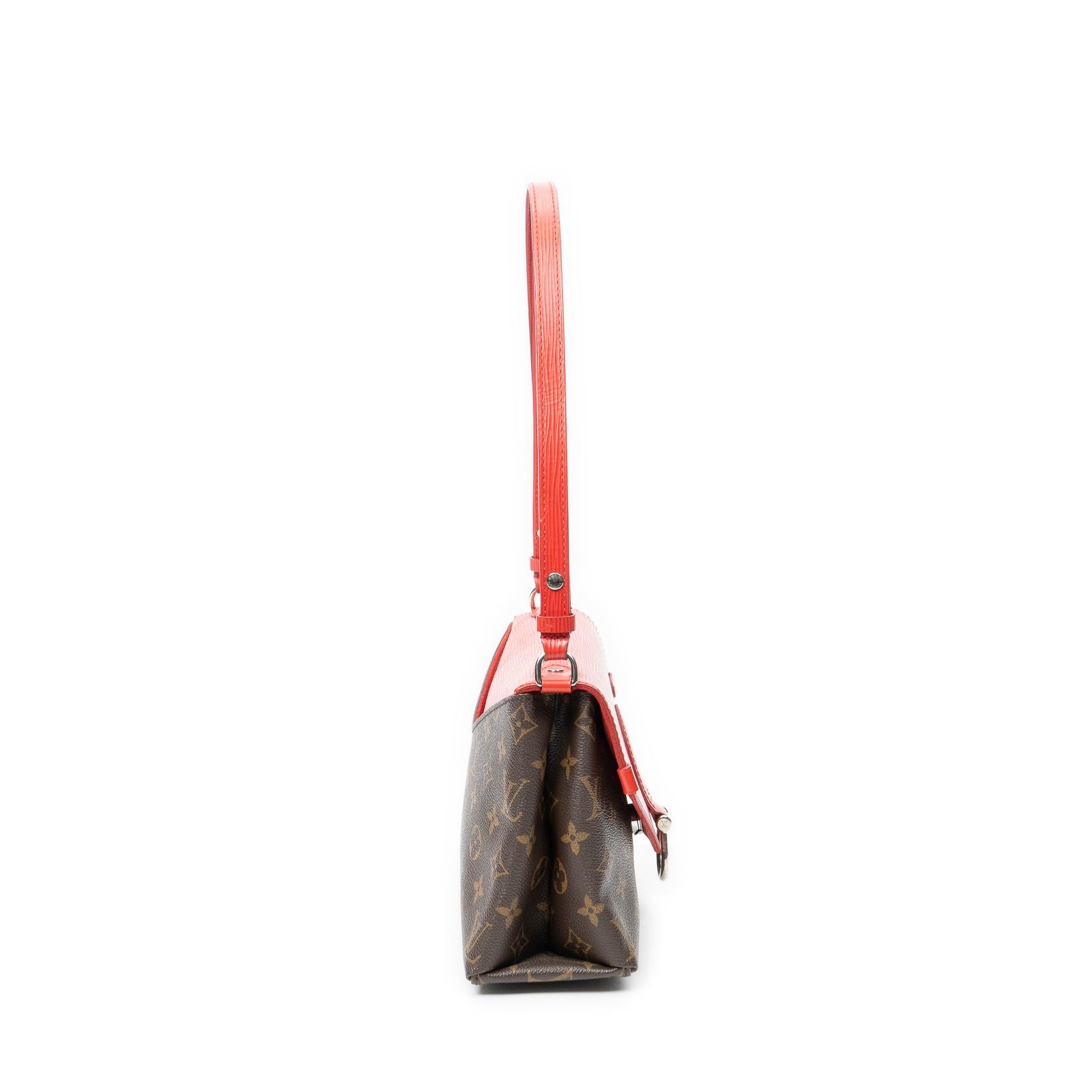 Louis Vuitton Saint Michel Brown Red Monogram Canvas Shoulder — view 4