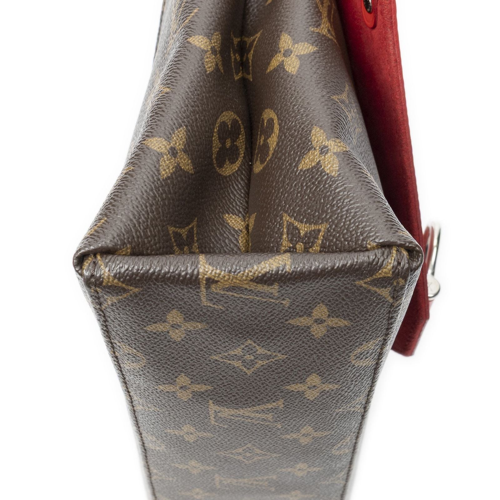 Louis Vuitton Saint Michel Brown Red Monogram Canvas Shoulder — view 8