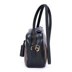 Louis Vuitton Saintonge Brown Black Monogram Canvas Shoulder — view 3