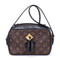 Louis Vuitton Saintonge Brown Black Monogram Canvas Shoulder
