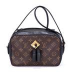 Louis Vuitton Saintonge Brown Black Monogram Canvas Shoulder