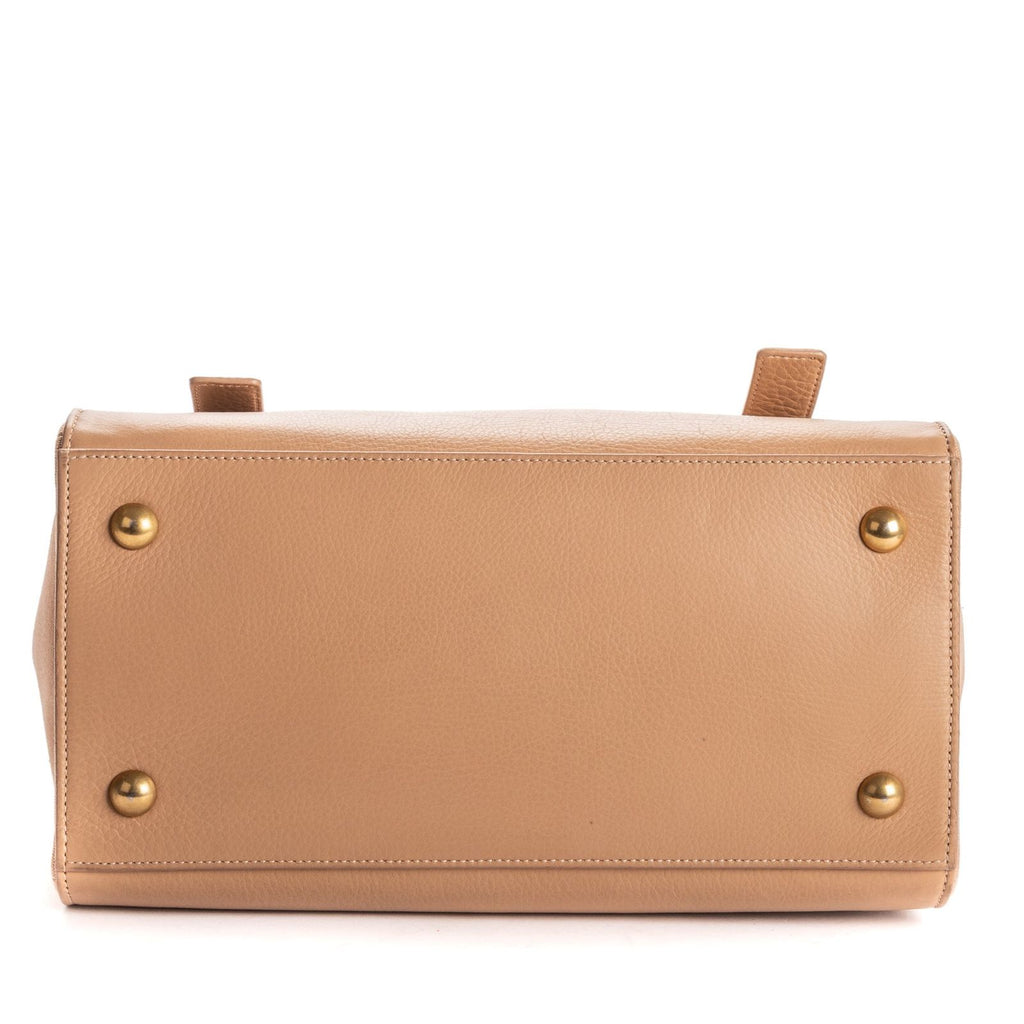Saint Laurent Grain Calf Leather Shoulder — view 6