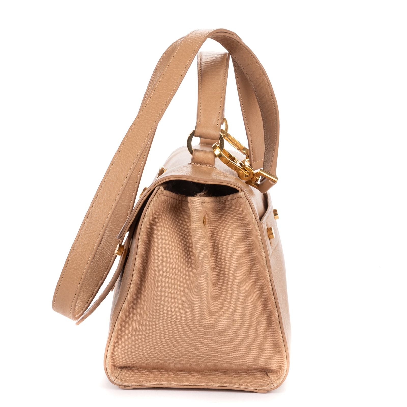 Saint Laurent Grain Calf Leather Shoulder — view 3