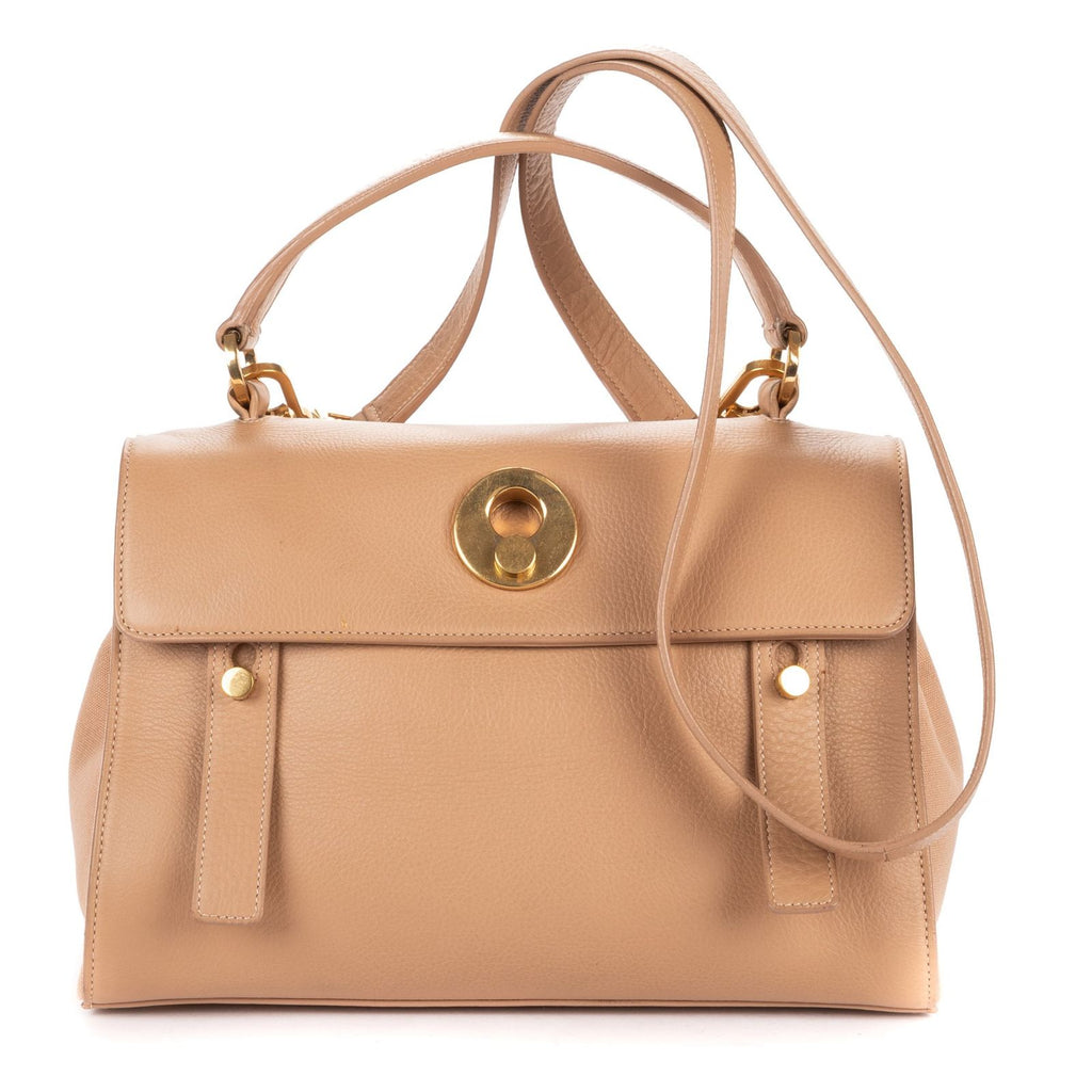 Saint Laurent Grain Calf Leather Shoulder