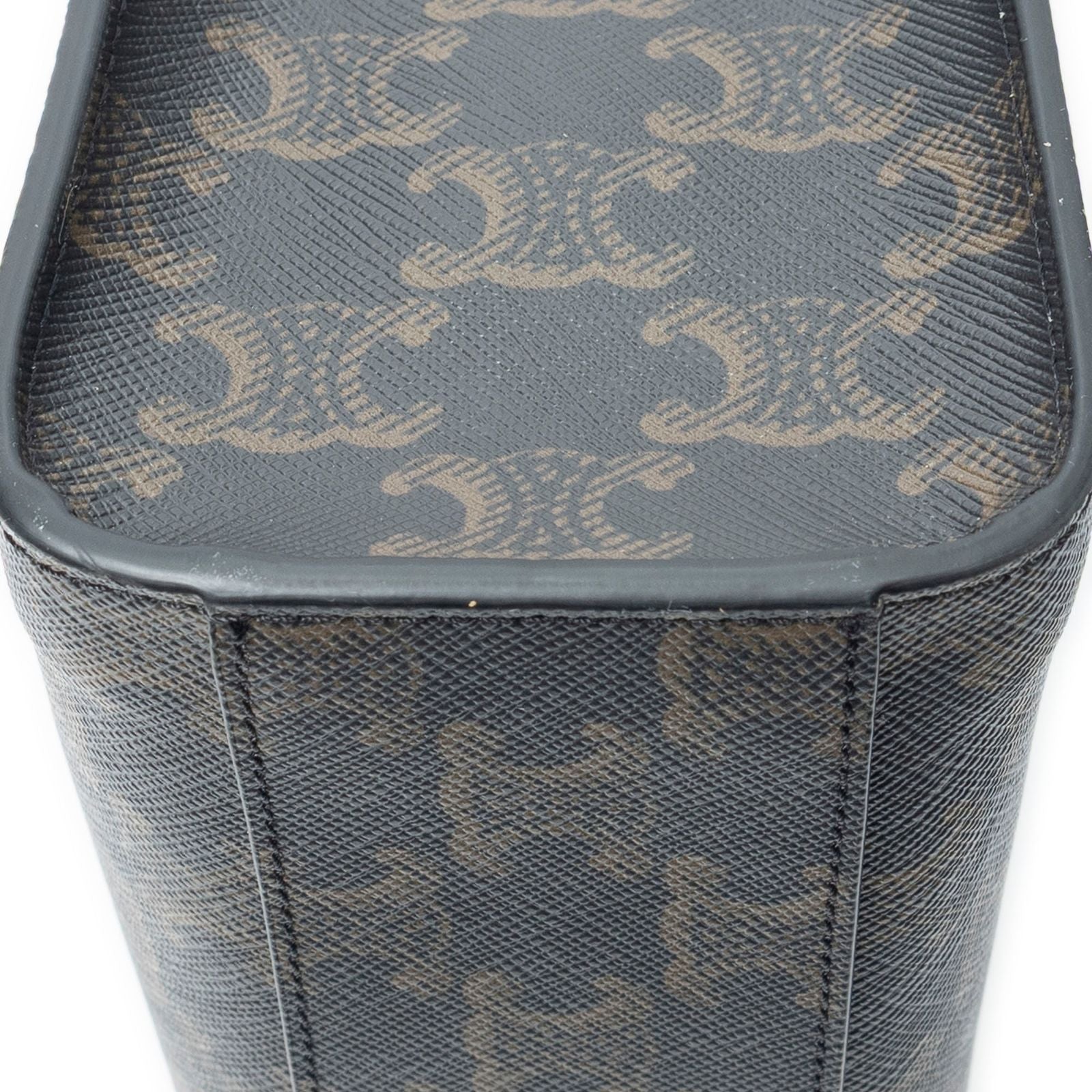 Celine Hippopotamus Tote Black Tantriomphe Canvas — view 8