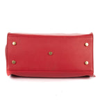 Saint Laurent Cabas Chyc Red Smooth Calfskin Tote — view 6