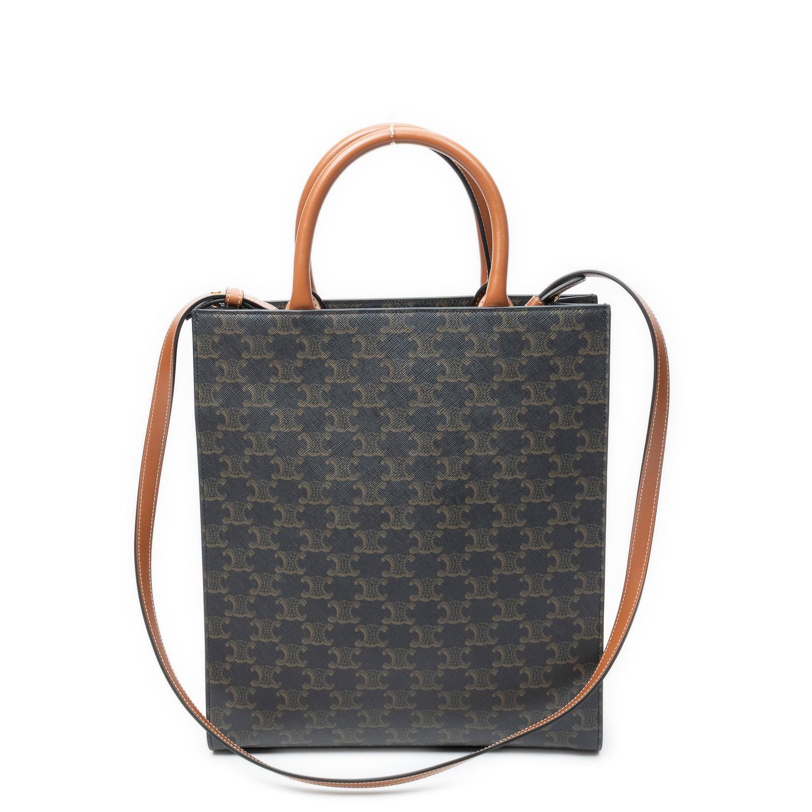 Celine Hippopotamus Tote Black Tantriomphe Canvas — view 5