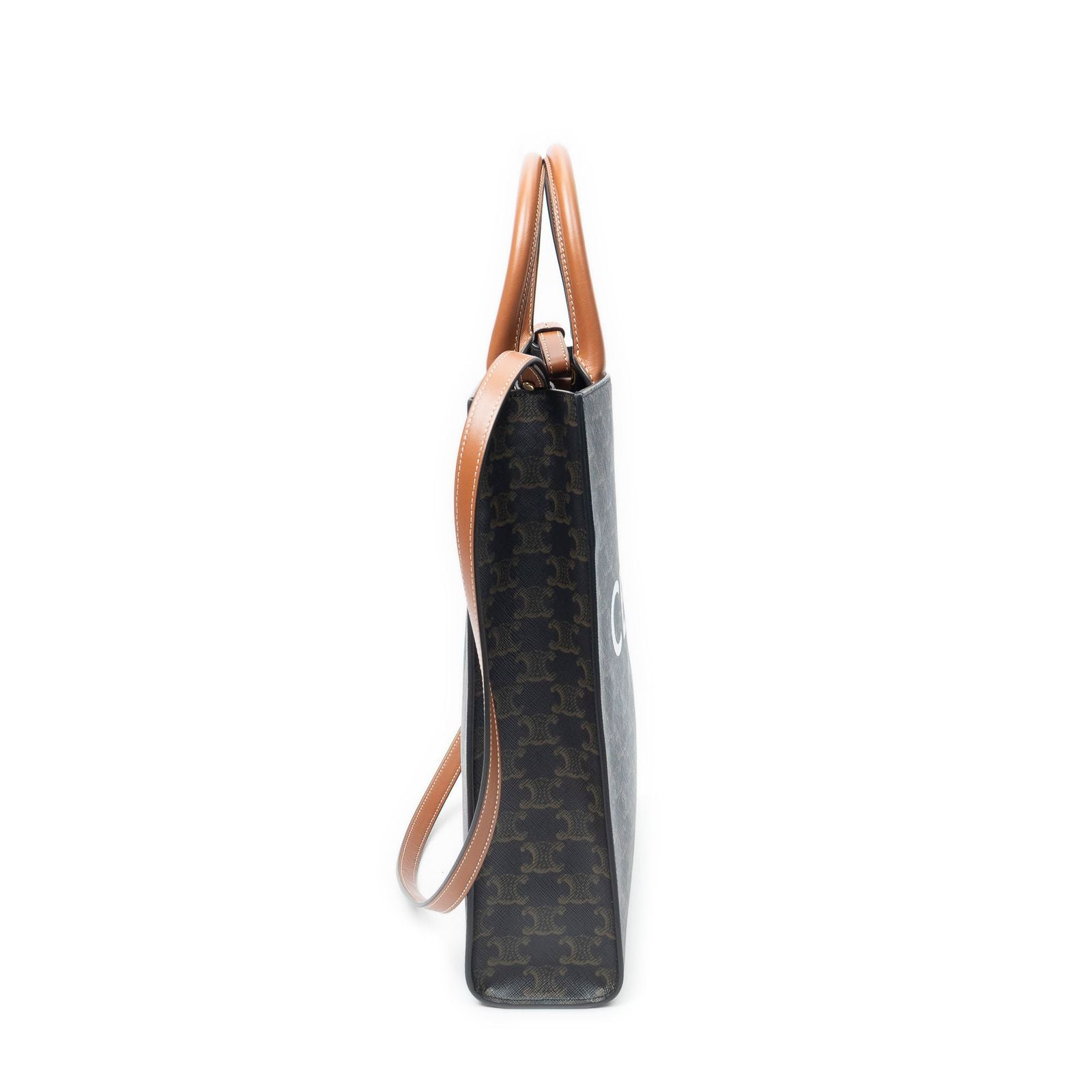 Celine Hippopotamus Tote Black Tantriomphe Canvas — view 4