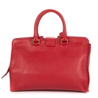 Saint Laurent Cabas Chyc Red Smooth Calfskin Tote — view 5