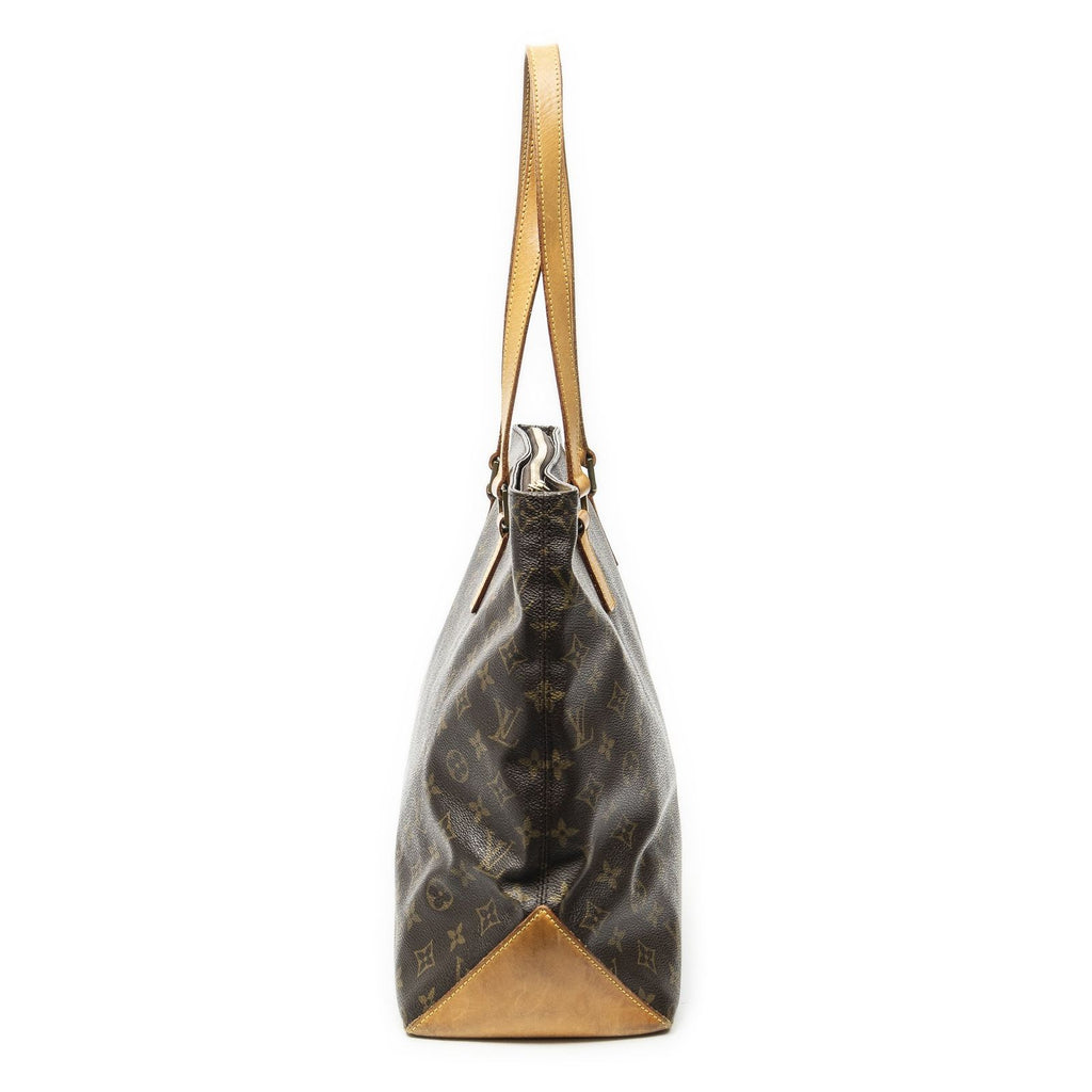 Louis Vuitton Cabas Mezzo Brown Monogram Canvas Tote — view 4