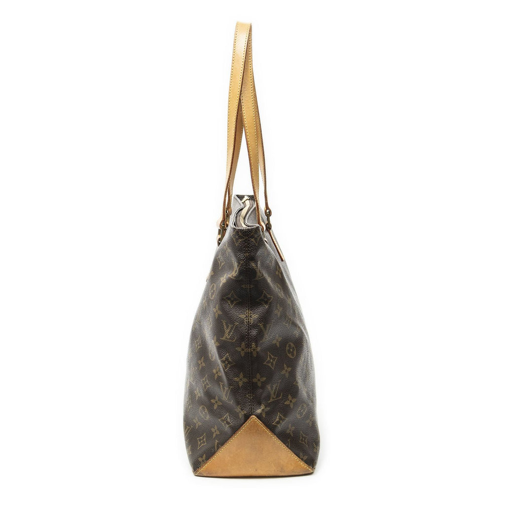 Louis Vuitton Cabas Mezzo Brown Monogram Canvas Tote — view 3