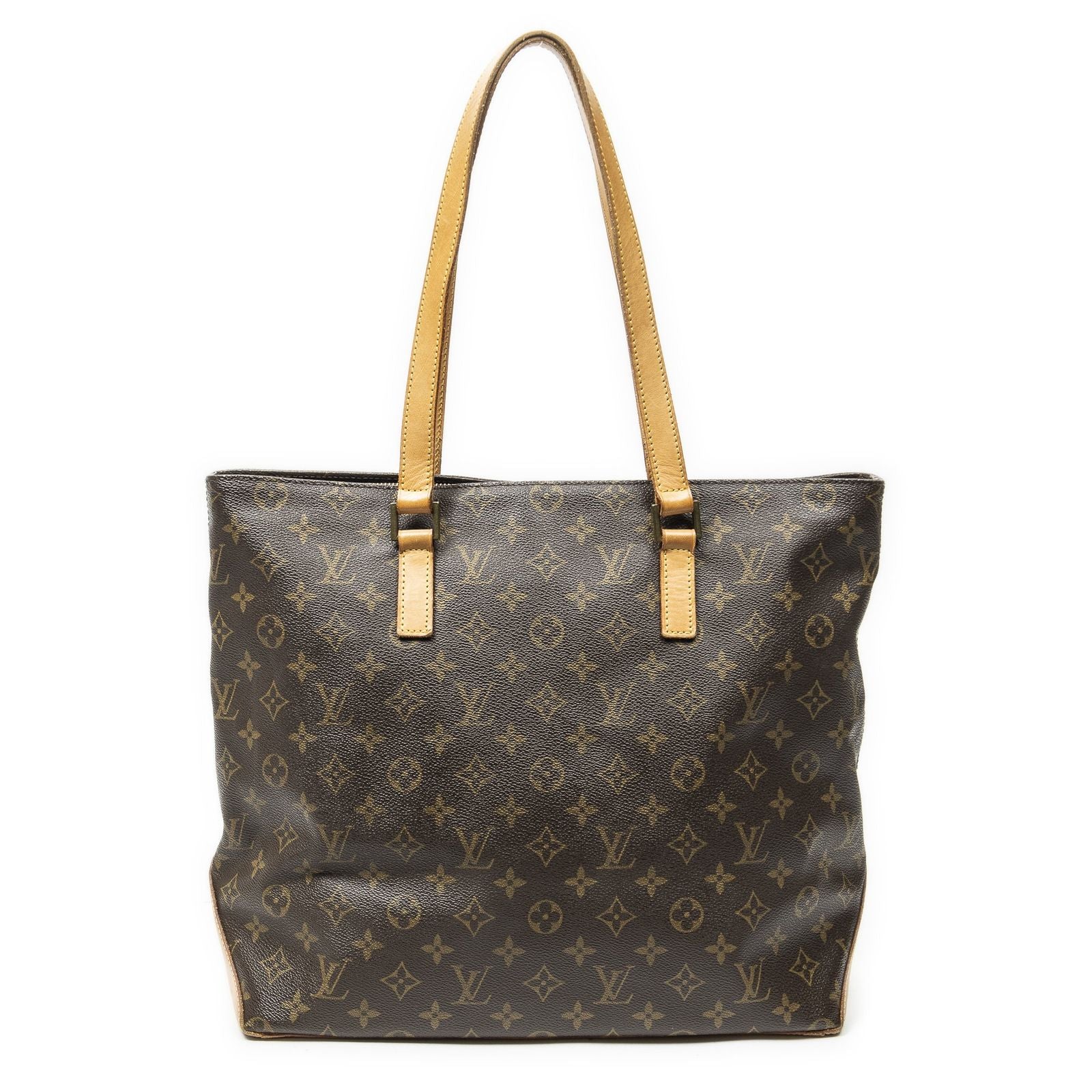 Louis Vuitton Cabas Mezzo Brown Monogram Canvas Tote