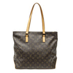 Louis Vuitton Cabas Mezzo Brown Monogram Canvas Tote — view 5