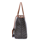 Goyard St Louis Black Brown Din Canvas Shoulder — view 3