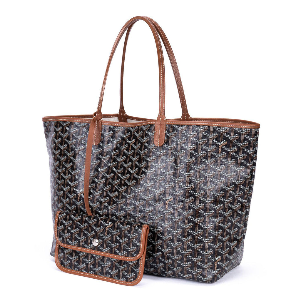 Goyard St Louis Black Brown Din Canvas Shoulder — view 2