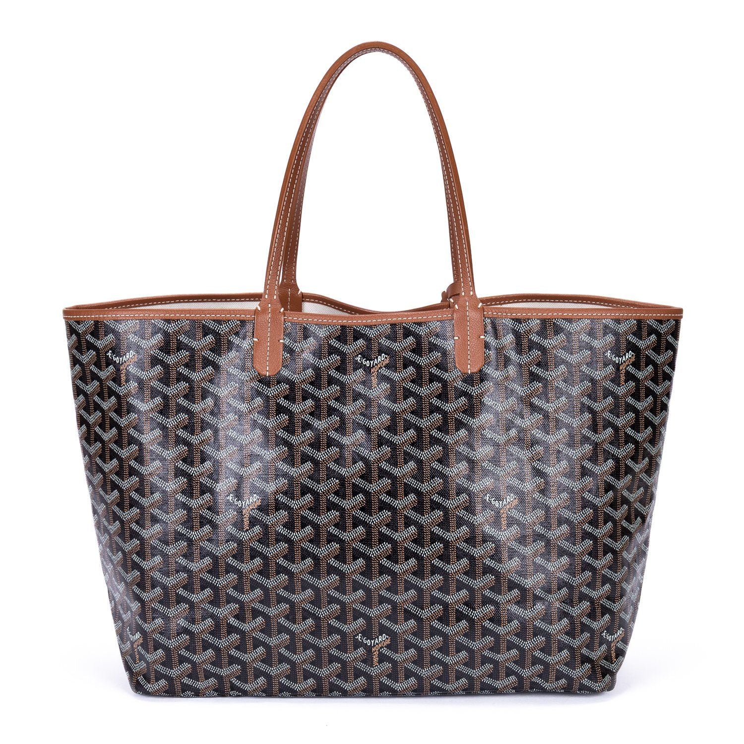 Goyard St Louis Black Brown Din Canvas Shoulder — view 5