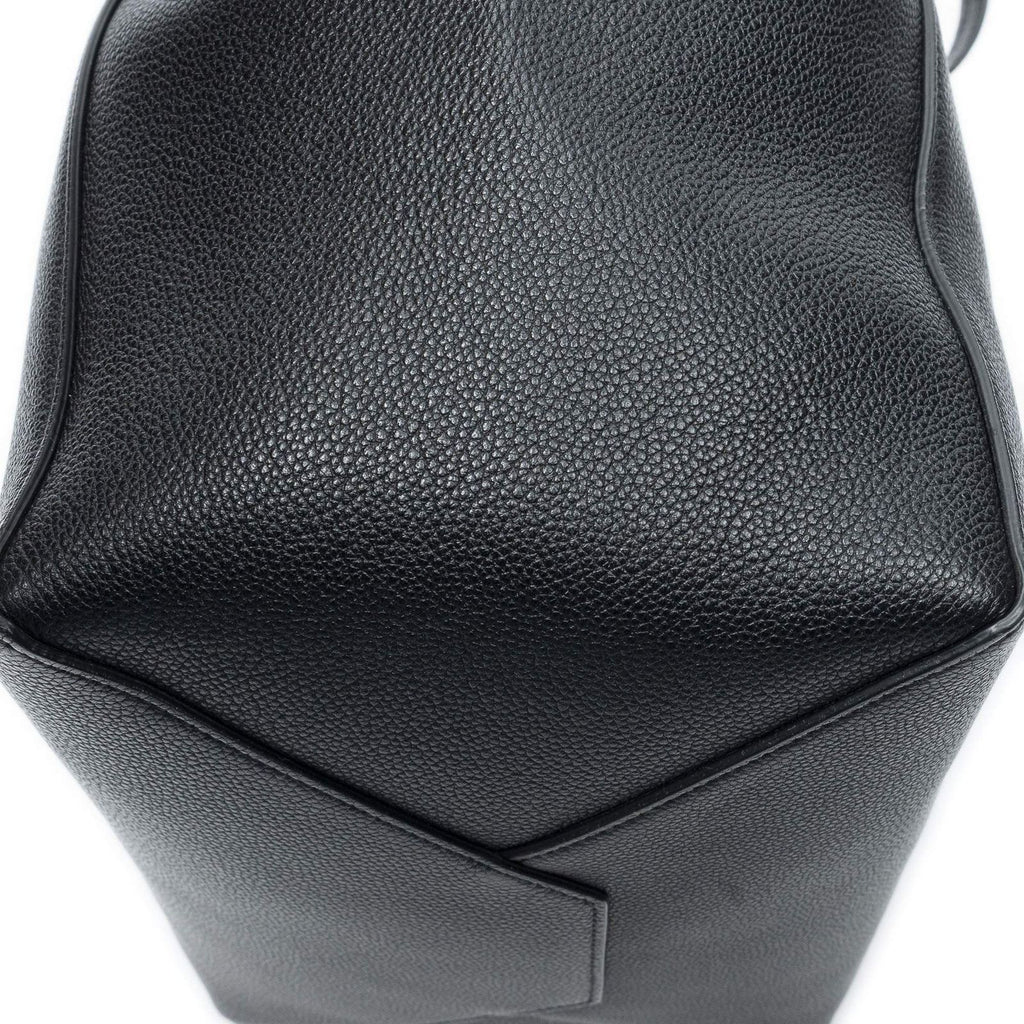 Celine Small Belt Cabas Phantom Black Grain Calf Skin Leather — view 7