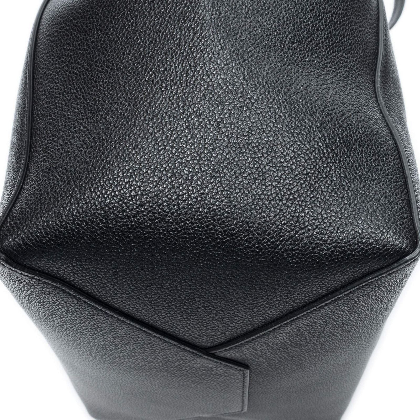 Celine Small Belt Cabas Phantom Black Grain Calf Skin Leather — view 7