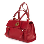 Saint Laurent Lemuz 2 Red Grain Calf Skin Leather Shoulder — view 2