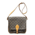 Louis Vuitton Cartouchiere Brown Monogram Canvas Shoulder