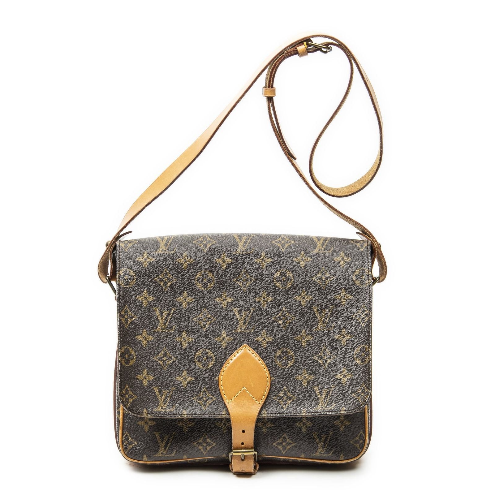 Louis Vuitton Cartouchiere Brown Monogram Canvas Shoulder