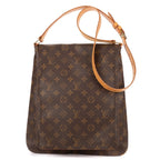 Louis Vuitton Musette Long Strap Brown Monogram Canvas Shoulder