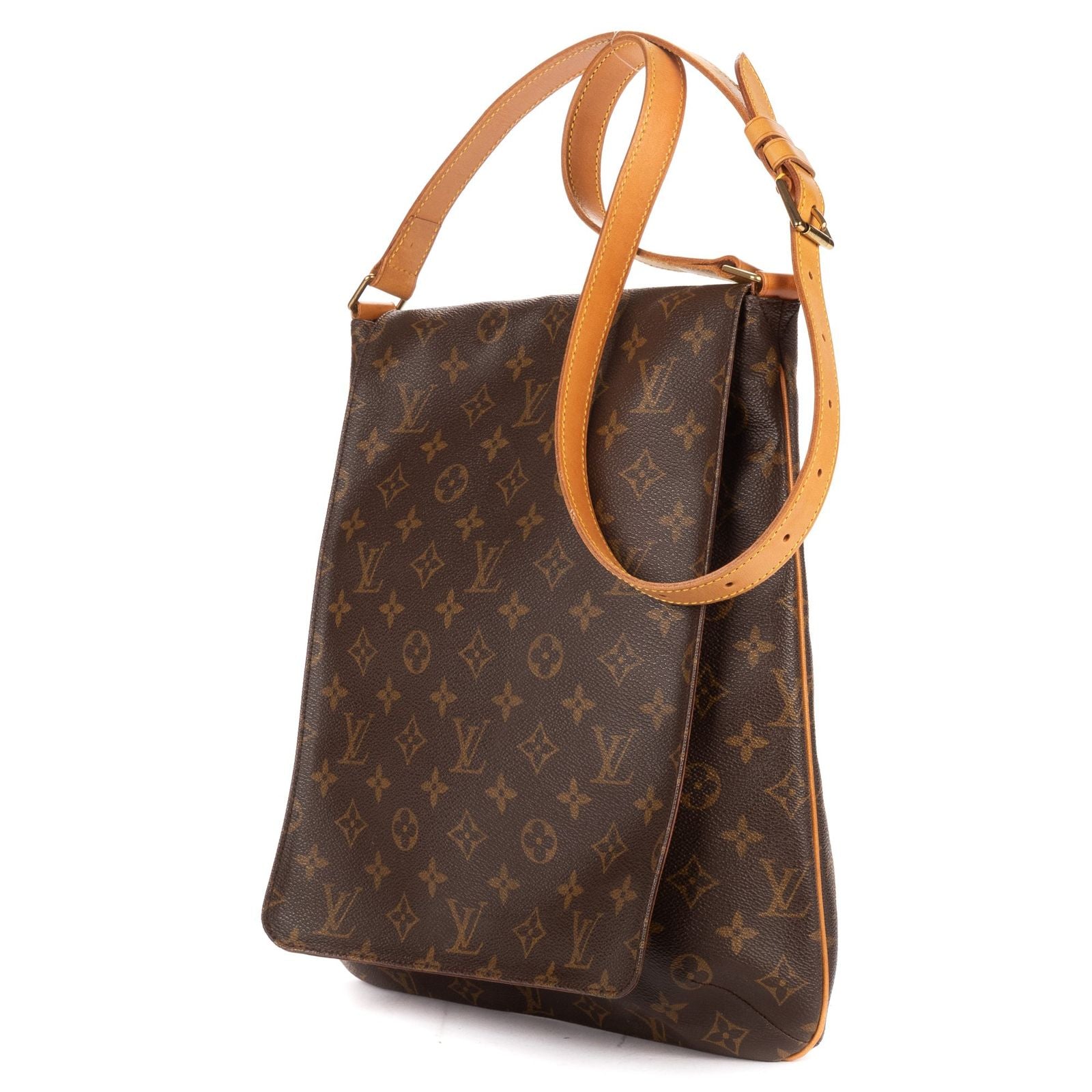 Louis Vuitton Musette Long Strap Brown Monogram Canvas Shoulder — view 2