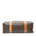Celine Zip Shop Tote Brown Macadamia Canvas — view 6
