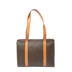 Celine Zip Shop Tote Brown Macadamia Canvas — view 5