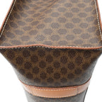 Celine Zip Shop Tote Brown Macadamia Canvas — view 8