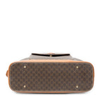 Celine Vintage Front Pocket Dome Bag Brown Macadam Canvas — view 6