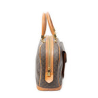 Celine Vintage Front Pocket Dome Bag Brown Macadam Canvas — view 4