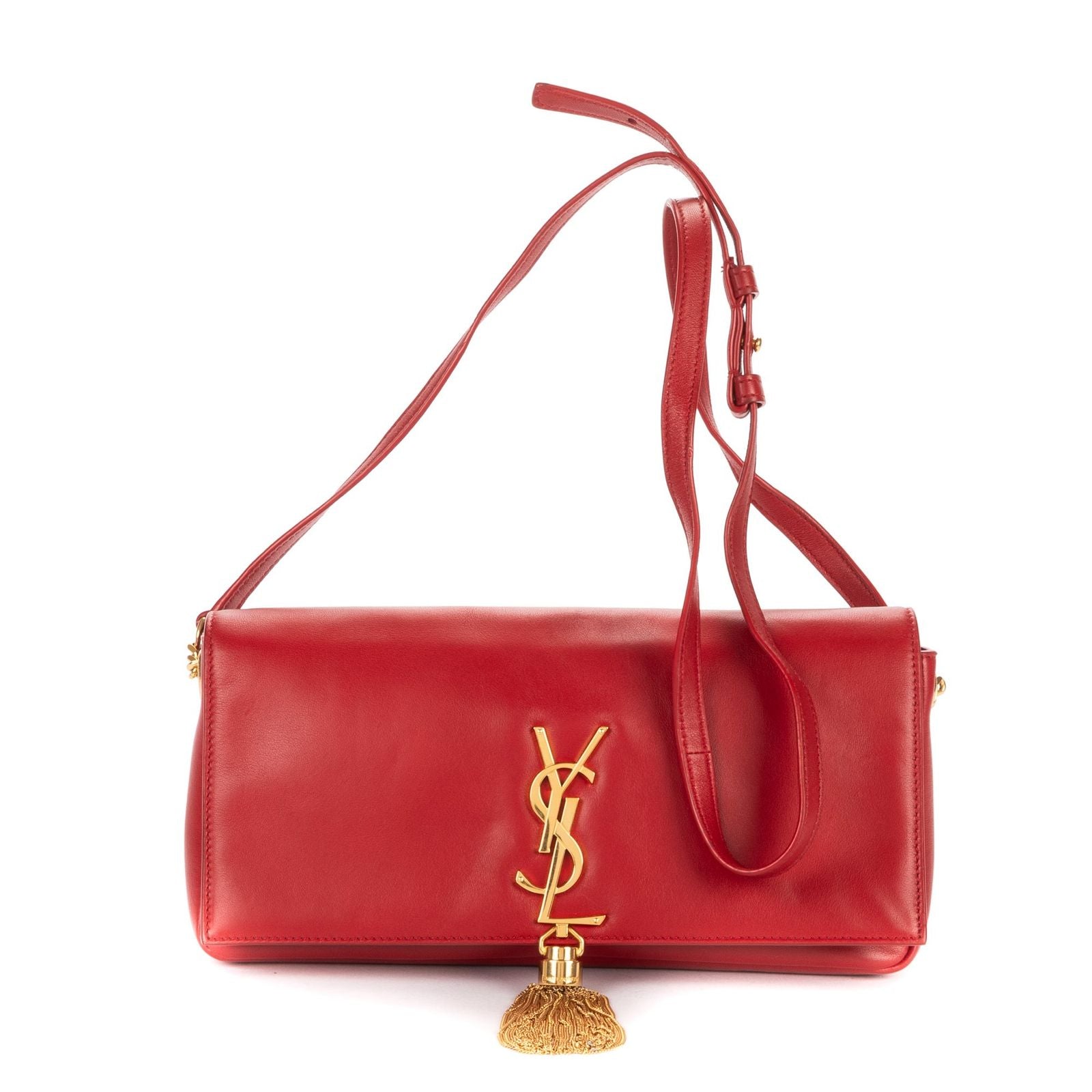 Saint Laurent Smo le Kate Crossbody Red Smooth Calfskin