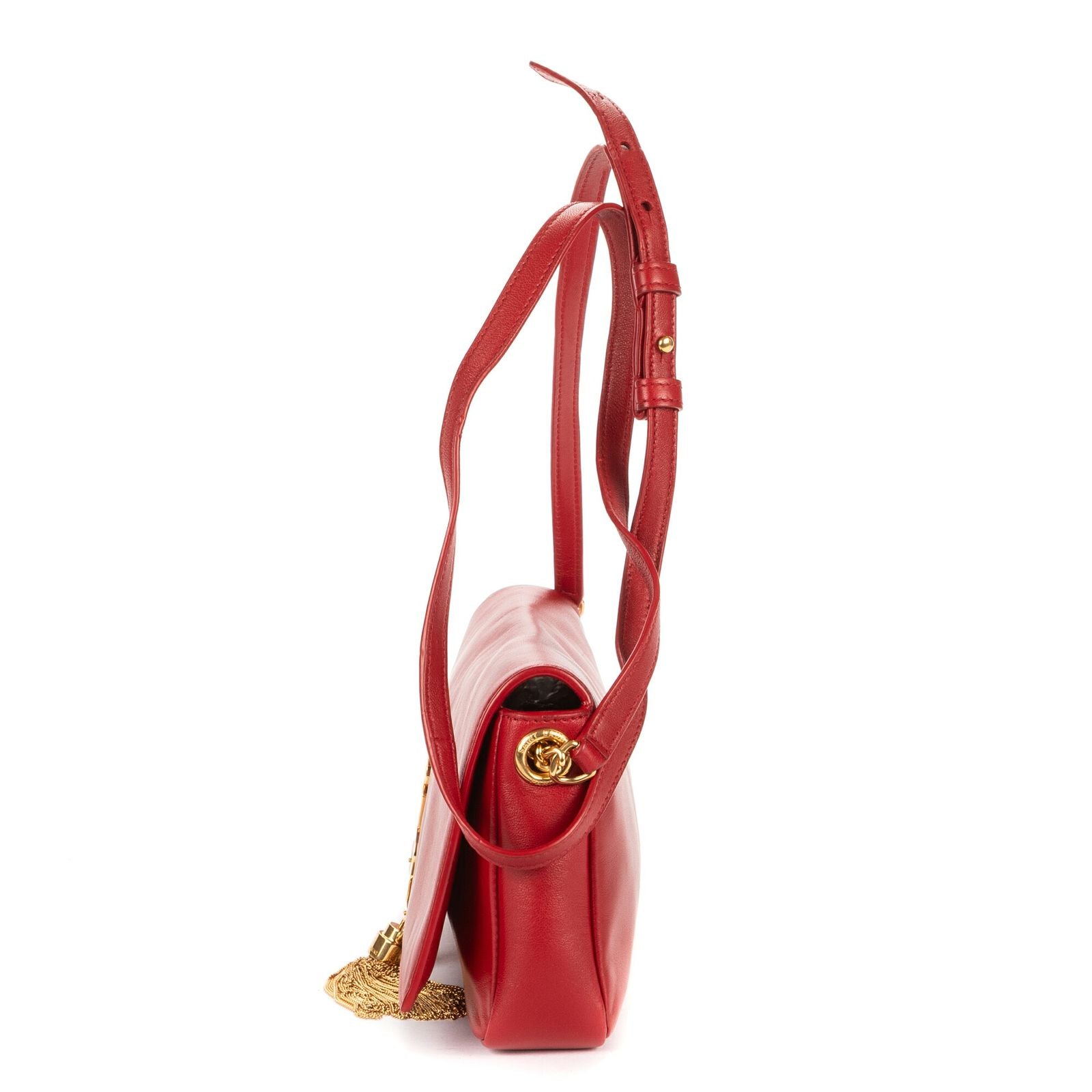 Saint Laurent Smo le Kate Crossbody Red Smooth Calfskin — view 3