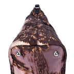 Prada Tessuto Nylon Temple Print Tote Black Beige Printed Nylona — view 8