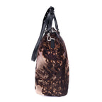Prada Tessuto Nylon Temple Print Tote Black Beige Printed Nylona — view 4