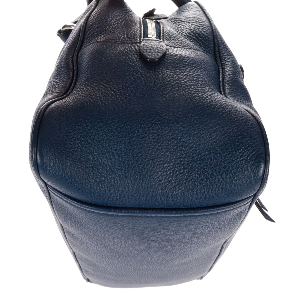 Prada Front Pocket Zip Tote Blue Viterophoenix — view 8