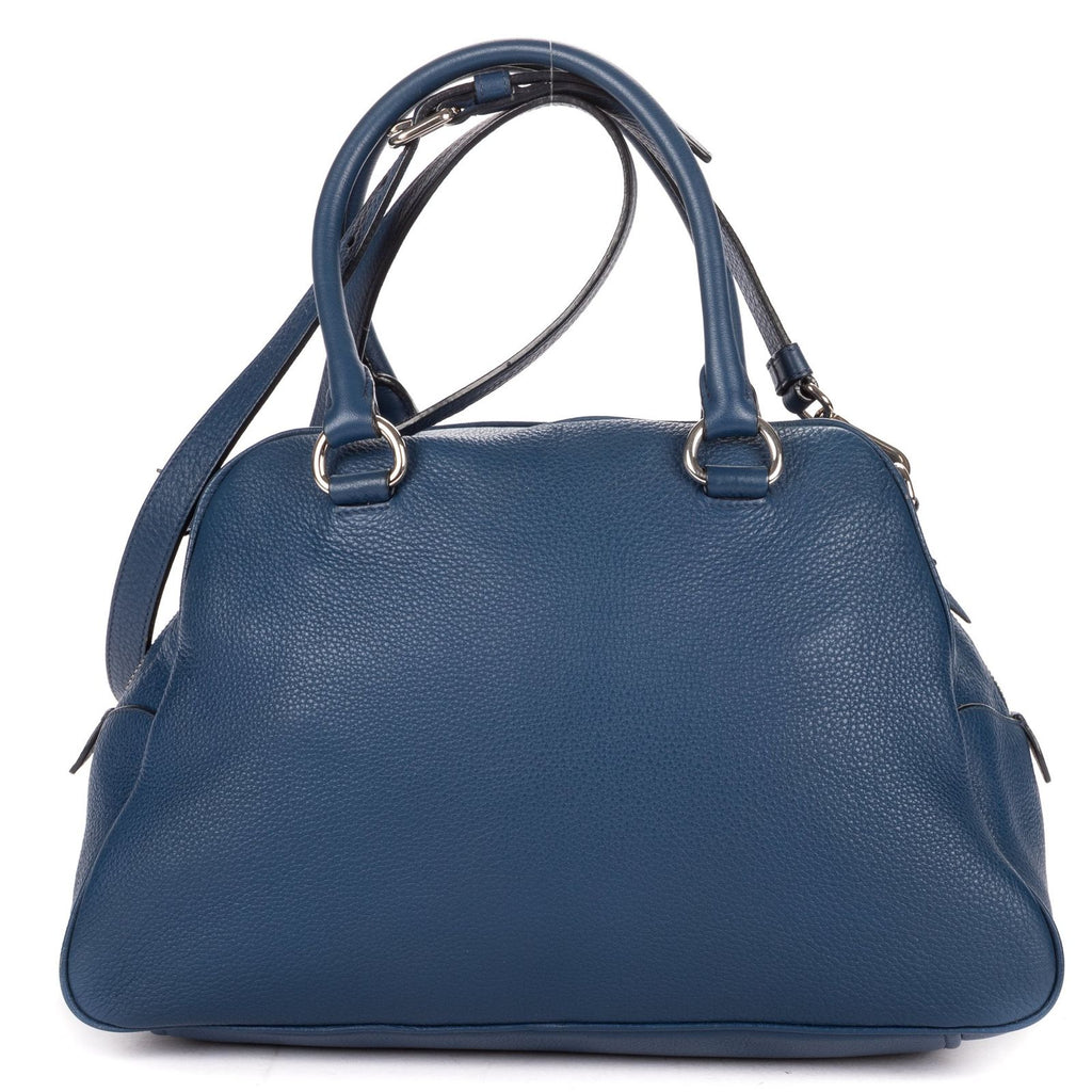 Prada Front Pocket Zip Tote Blue Viterophoenix — view 5