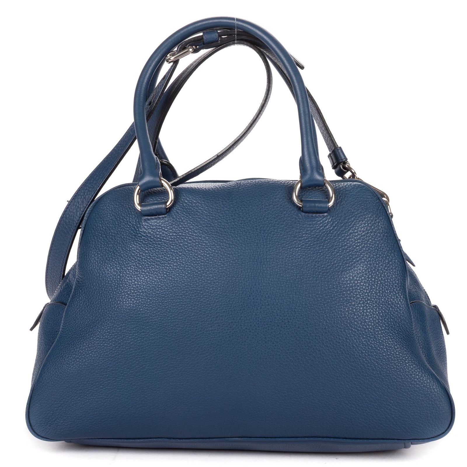 Prada Front Pocket Zip Tote Blue Viterophoenix — view 5