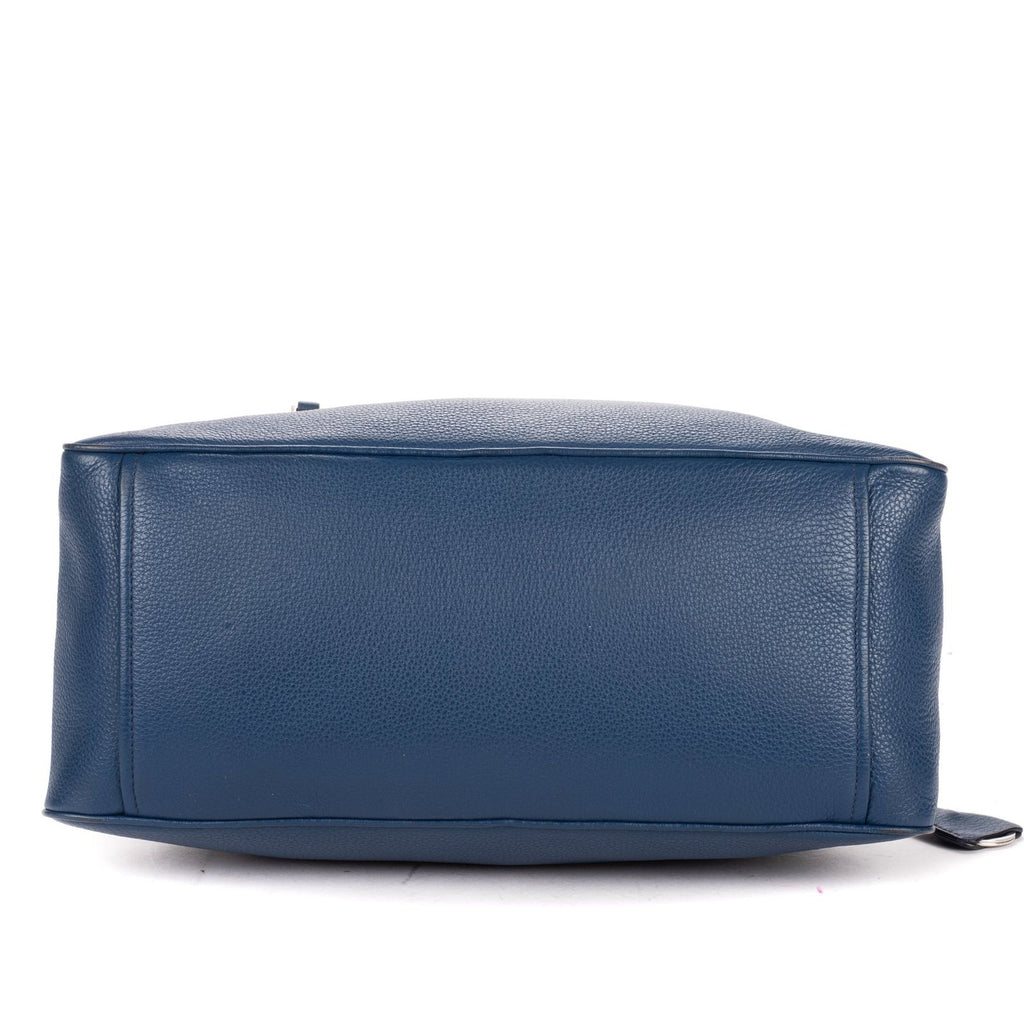 Prada Front Pocket Zip Tote Blue Viterophoenix — view 6