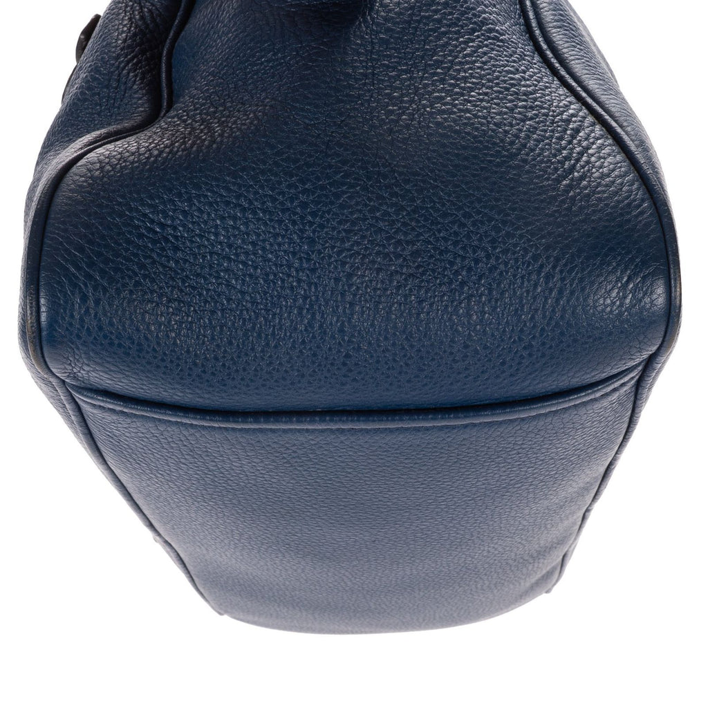 Prada Front Pocket Zip Tote Blue Viterophoenix — view 7