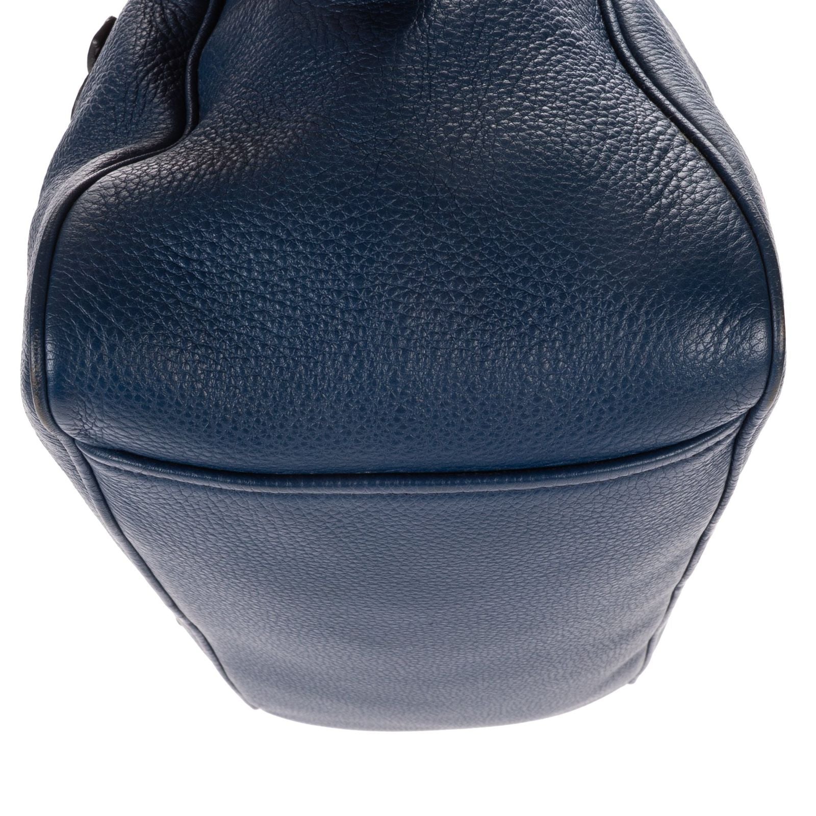 Prada Front Pocket Zip Tote Blue Viterophoenix — view 7