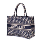 Dior Book Tote Navy Beige Oblique Diorissimo Canvasa — view 2