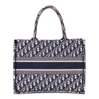 Dior Book Tote Navy Beige Oblique Diorissimo Canvasa — view 5