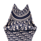 Dior Book Tote Navy Beige Oblique Diorissimo Canvasa — view 8