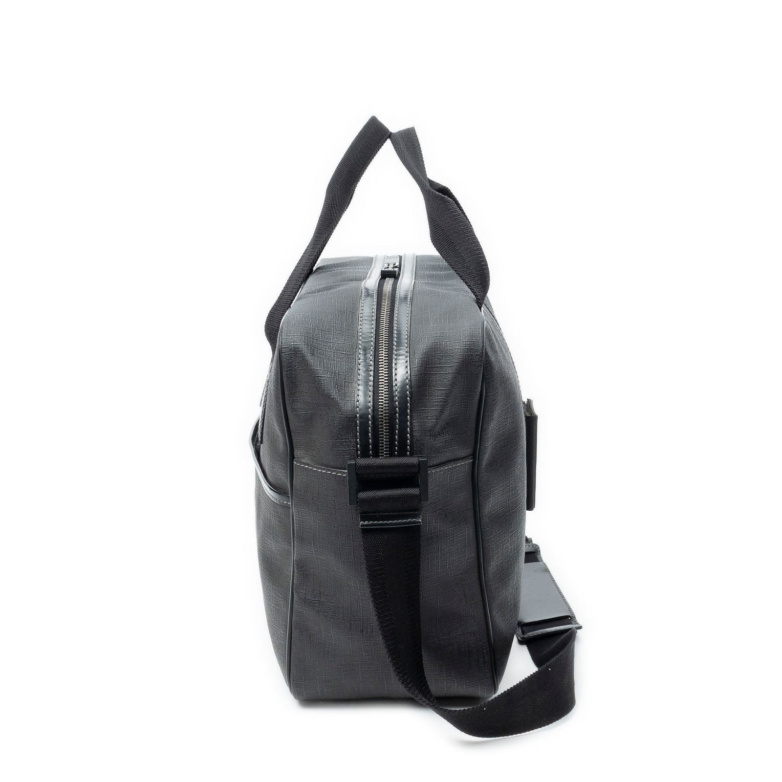 Gucci Interlocking Briefcase Black Canvas — view 3
